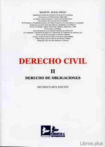 Descargar gratis ebook DERECHO CIVIL, TOMO II: OBLIGACIONES (14ª ED.) en epub