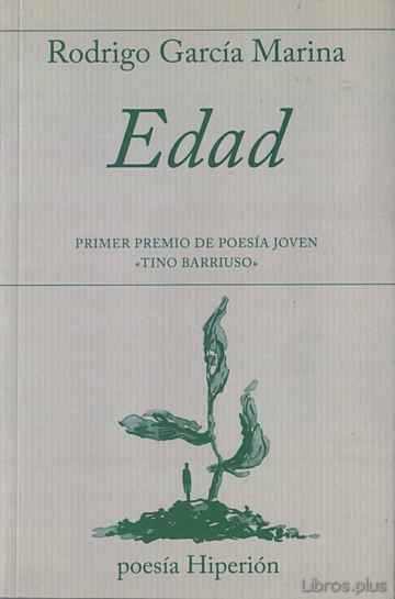 Descargar gratis ebook EDAD (I PREMIO DE POESIA JOVEN TINO BARRIUSO) en epub