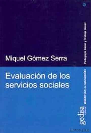 Descargar ebook EVALUACION DE LOS SERVICIOS SOCIALES en epub