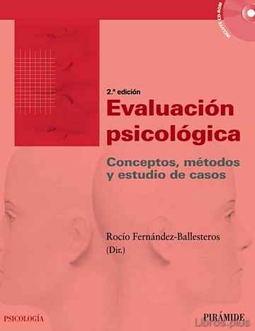 Descargar gratis ebook EVALUACION PSICOLOGICA: CONCEPTOS, METODOS Y ESTUDIO DE CASOS (2ª ED.) en epub