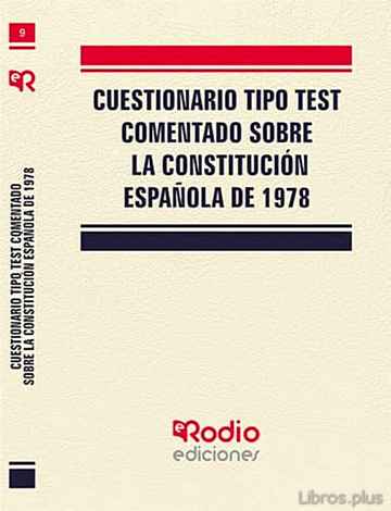 Descargar ebook LA CONSTITUCIÓN ESPAÑOLA DE 1978. TEST COMENTADO