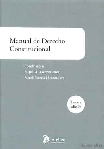 Descargar gratis ebook MANUAL DE DERECHO CONSTITUCIONAL (3ª ED.) en epub